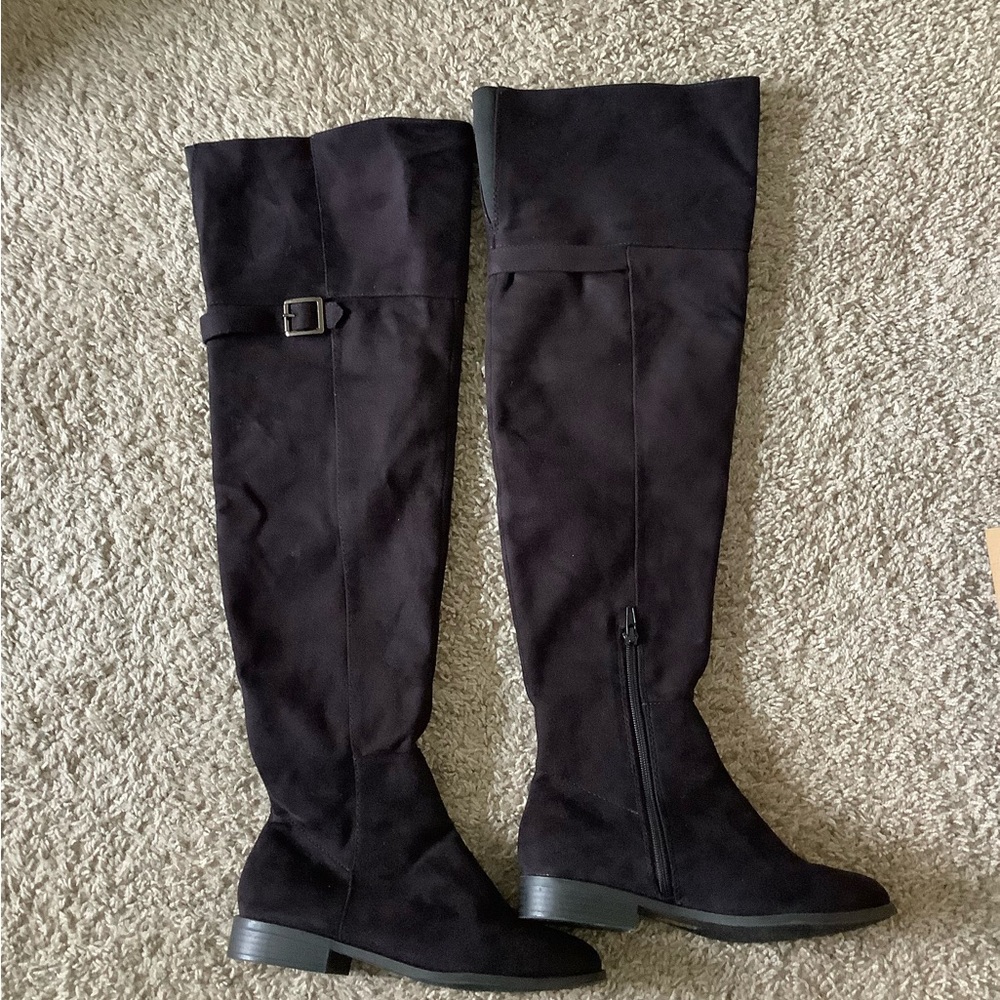 Cityclassified Black Over the Knee Boots
